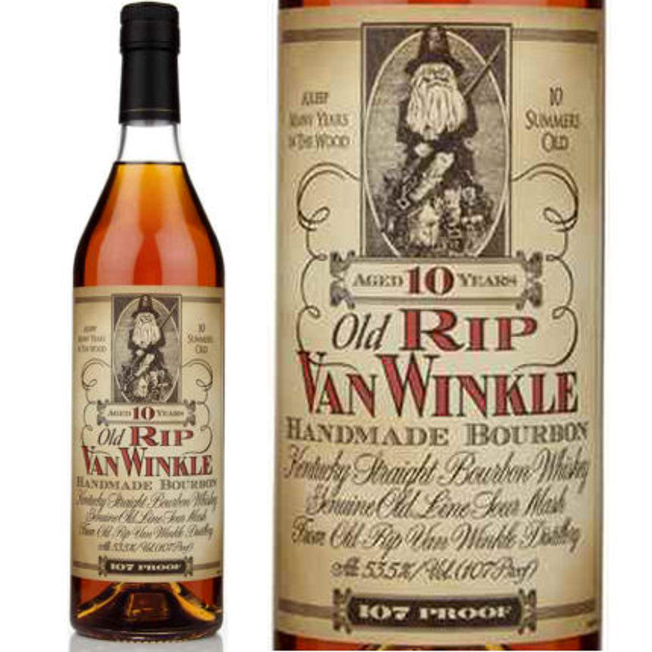 Old Rip Van Winkle 10 Year Old Bourbon Whiskey - 1 OZ
