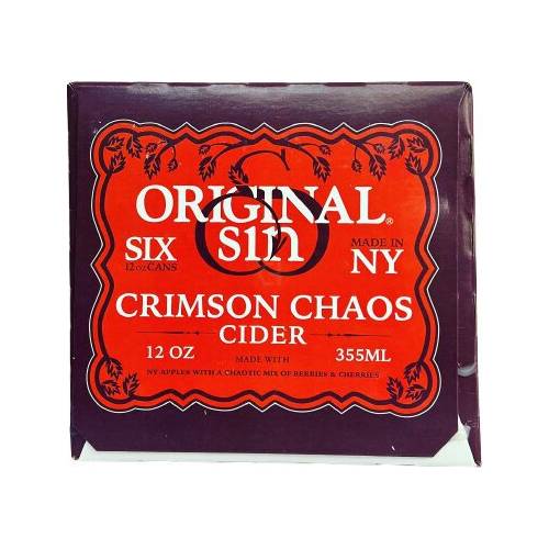 Original Sin Crimson Chaos Cider-6 PACK
