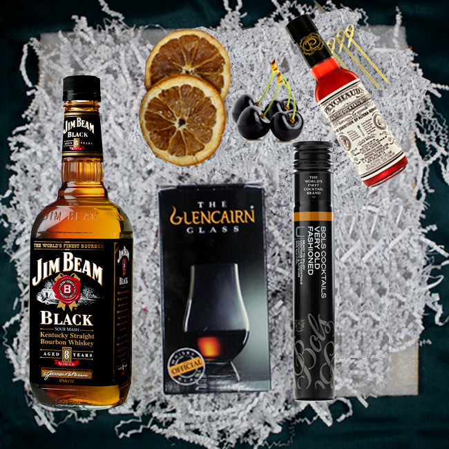 Jim Beam Bourbon Black Double-Aged 8yr Gift Pack